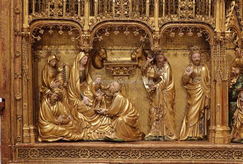 The Adoration of the Magi? Intricate Carving and Vivid Hues!